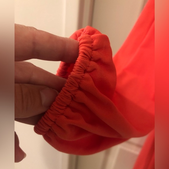 Long Sleeve A-Line Knee Length Michael Kors Dress in Orange (New!) - Picture 4 of 10